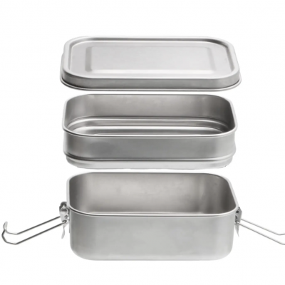   Stainless Steel Lunch Box Double Layer Lunch Box
